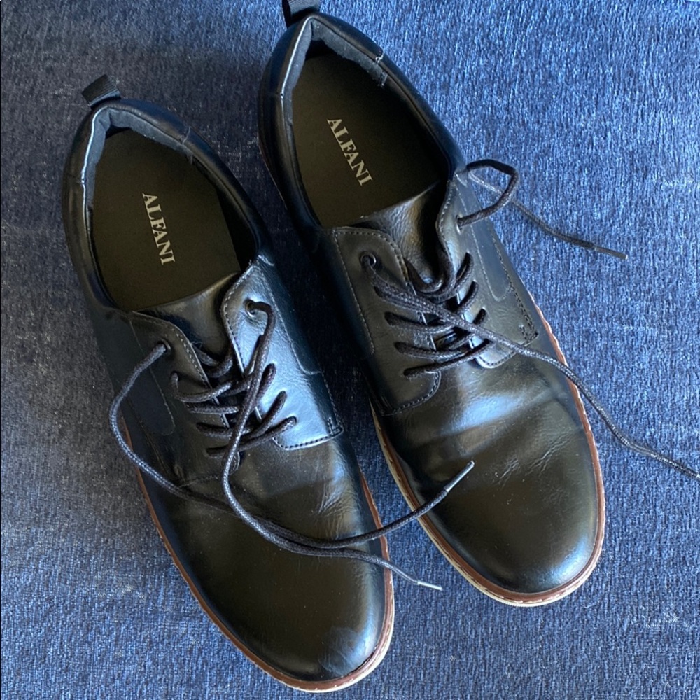 Alfani Men's Black Leather Shoes